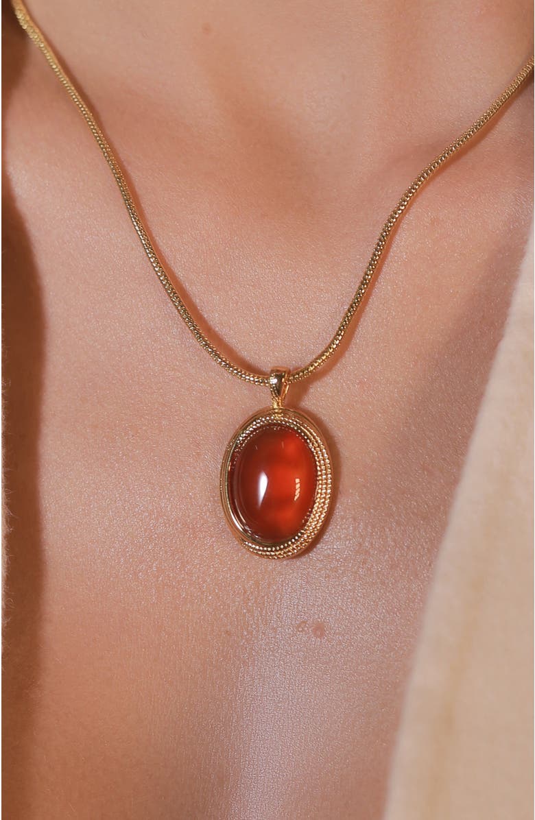 RC RETRO CHIC Babylon Necklace, Alternate, color, Red