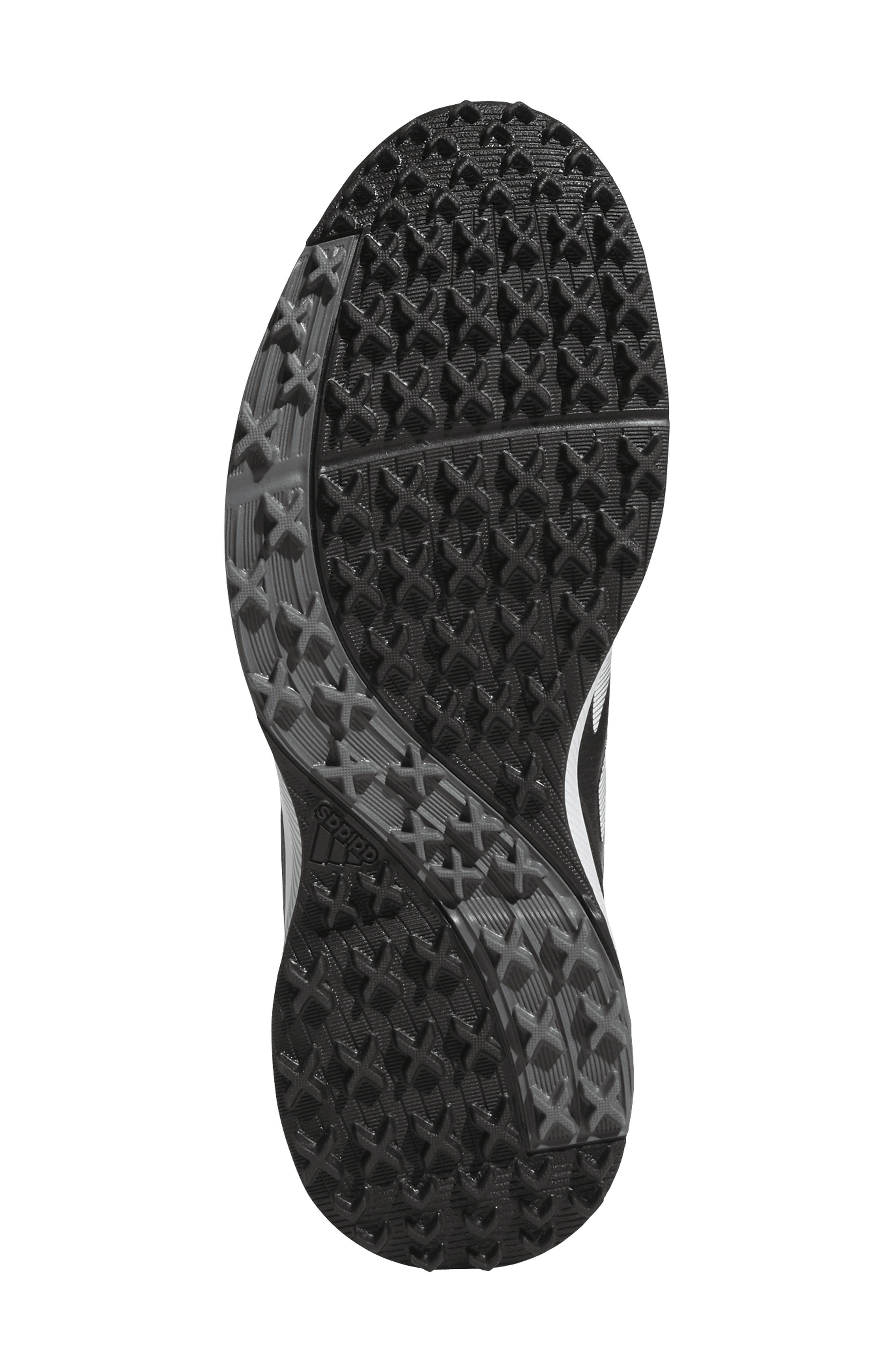 adidas Traxion Response Spikeless Golf Shoe, Alternate, color, Black/ Silver Metallic/ White