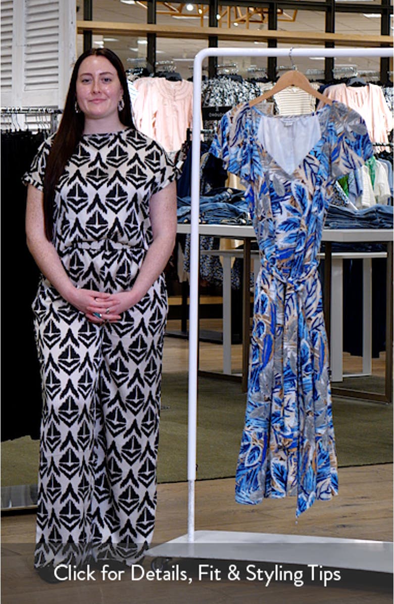 Frond Grove Print Dress, sales video thumbnail