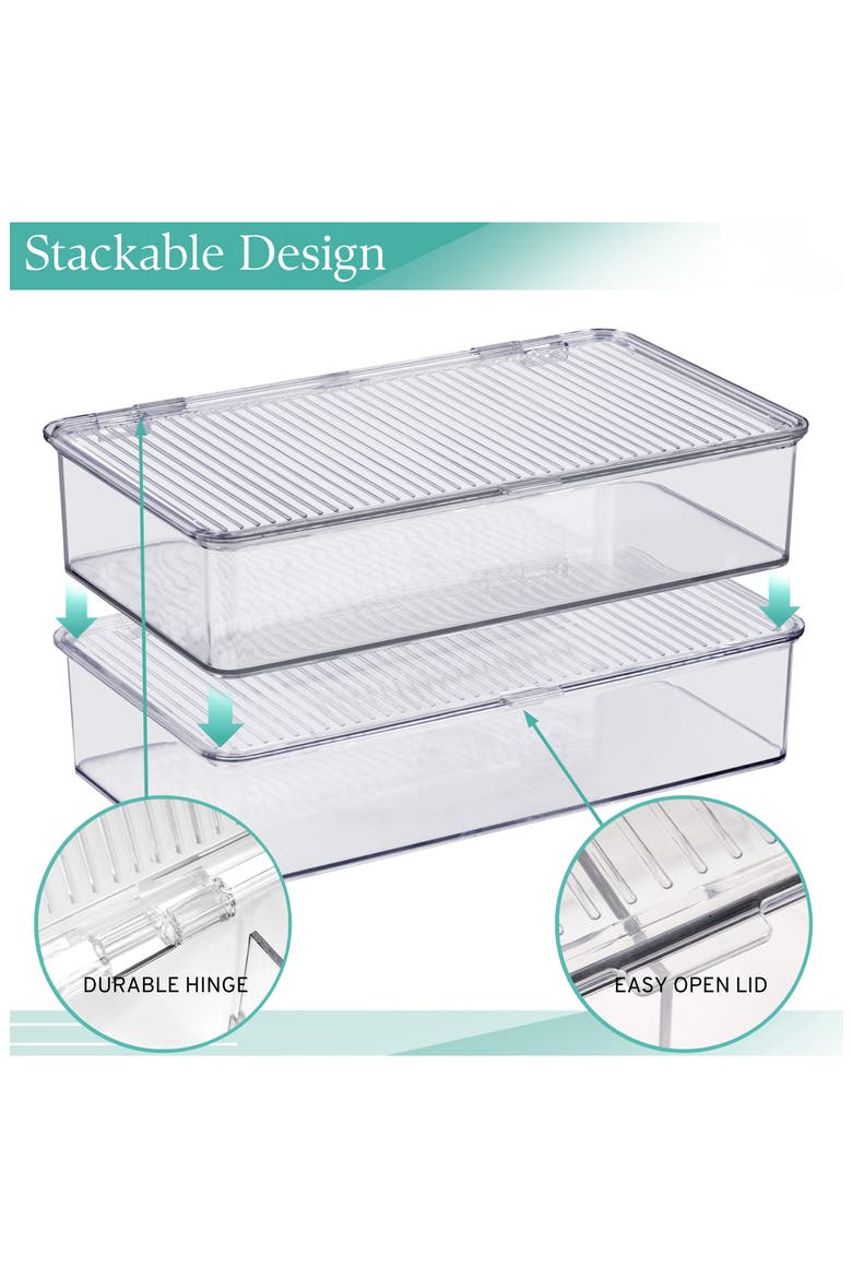 Pantry Storage Bin, Alternate, color, CLEAR