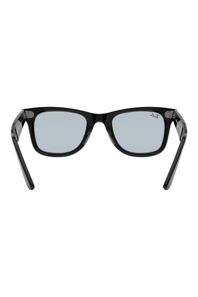 52mm Square Sunglasses, Alternate, color, BLACK / LIGHT GREY