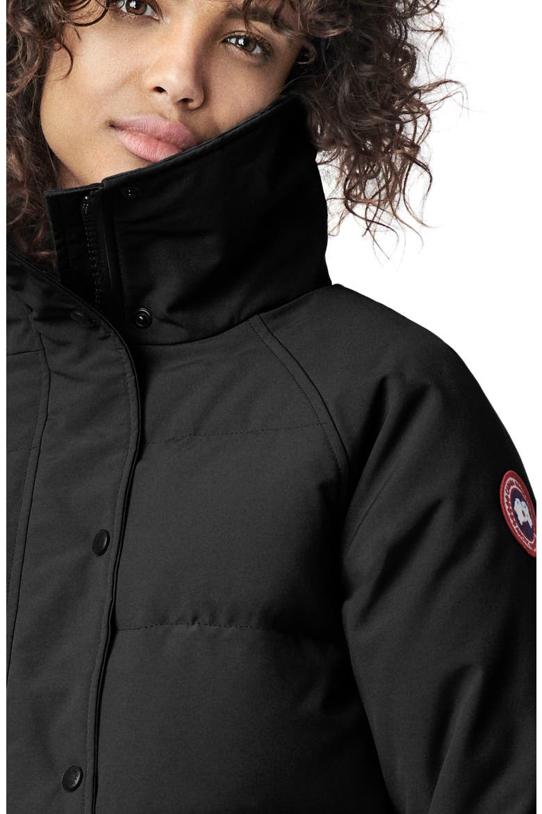 Deep Cove Arctic Tech Water Resistant 625 Fill Power Down Bomber Jacket, Alternate, color, BLACK