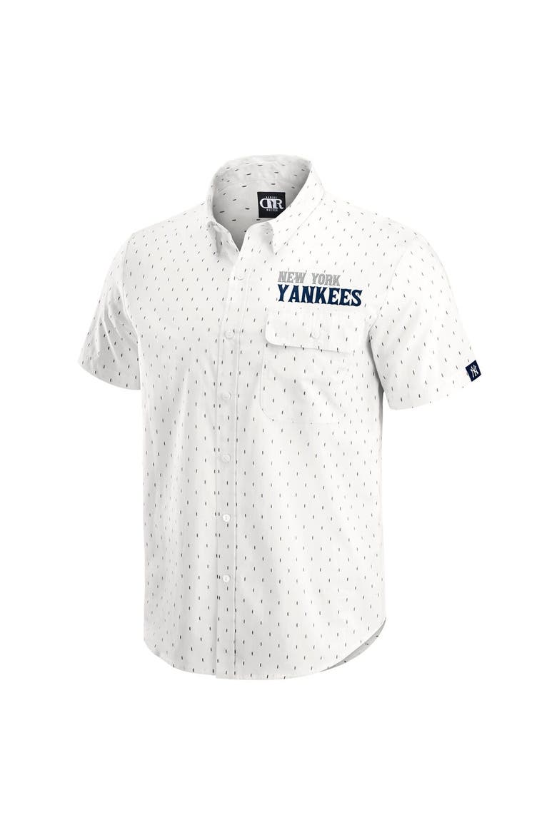 Men's Darius Rucker Collection by Fanatics  Cream New York Yankees Printed Button-Down Top, Alternate, color, Cream