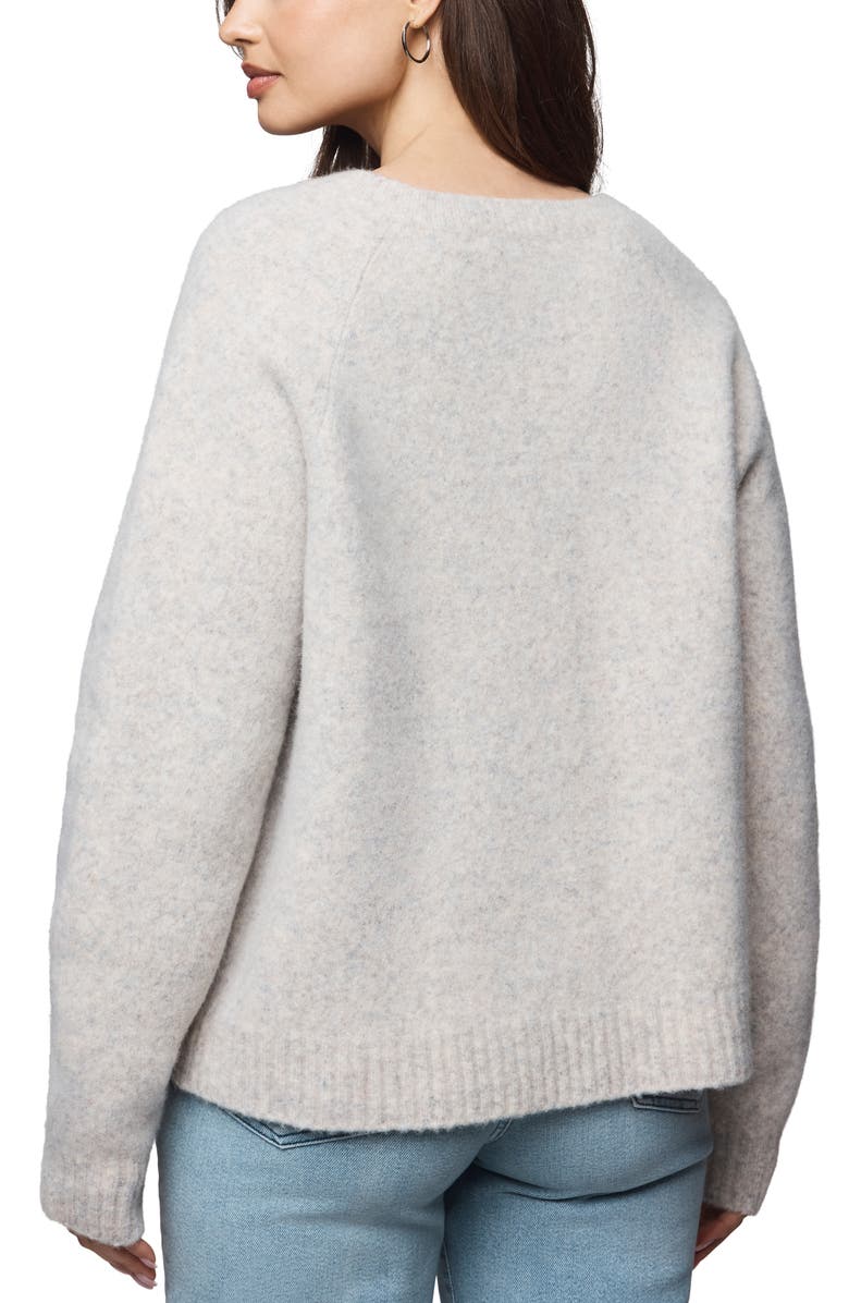 Splendid Melina Relaxed Fit Wool Blend Sweater, Alternate, color, Pale Oak White Heather