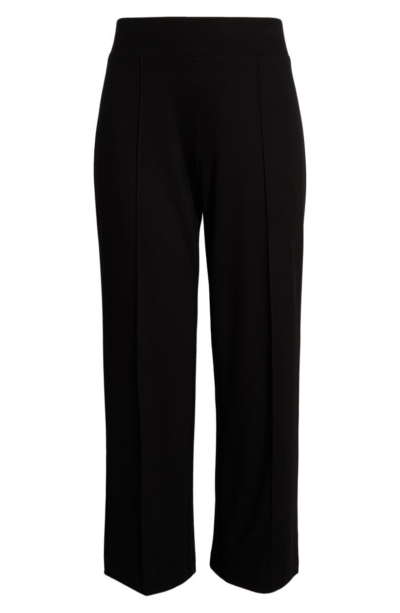 Jones New York Pintuck Pull-On Straight Leg Pants, Alternate, color, Jones Black