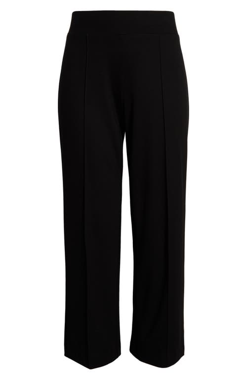 Jones New York Pintuck Pull-on Straight Leg Pants In Black