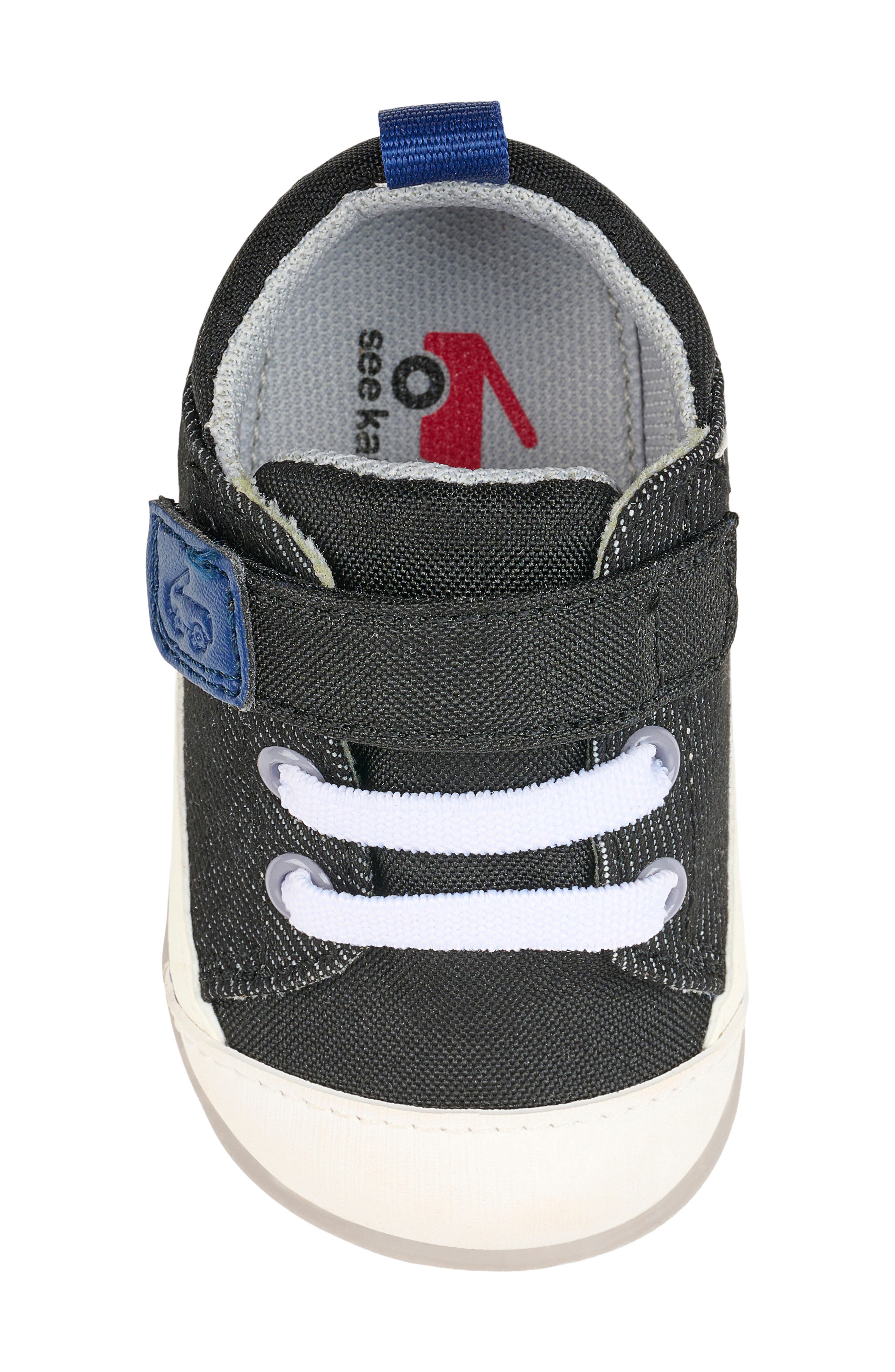 Kids' Stevie Mini Sneaker, Alternate, color, RAVEN BLACK