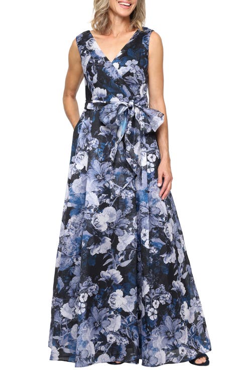 Floral Print Sleeveless Maxi Dress