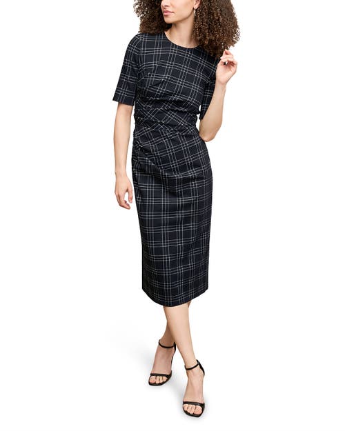 M.M.LaFleur Ciela Dress - Knit Suiting in Plaid 