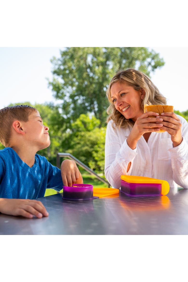 Silicone Go Go Bowls Set Of 4 Sizes 10, 20, 30 Oz, Alternate, color, Orange