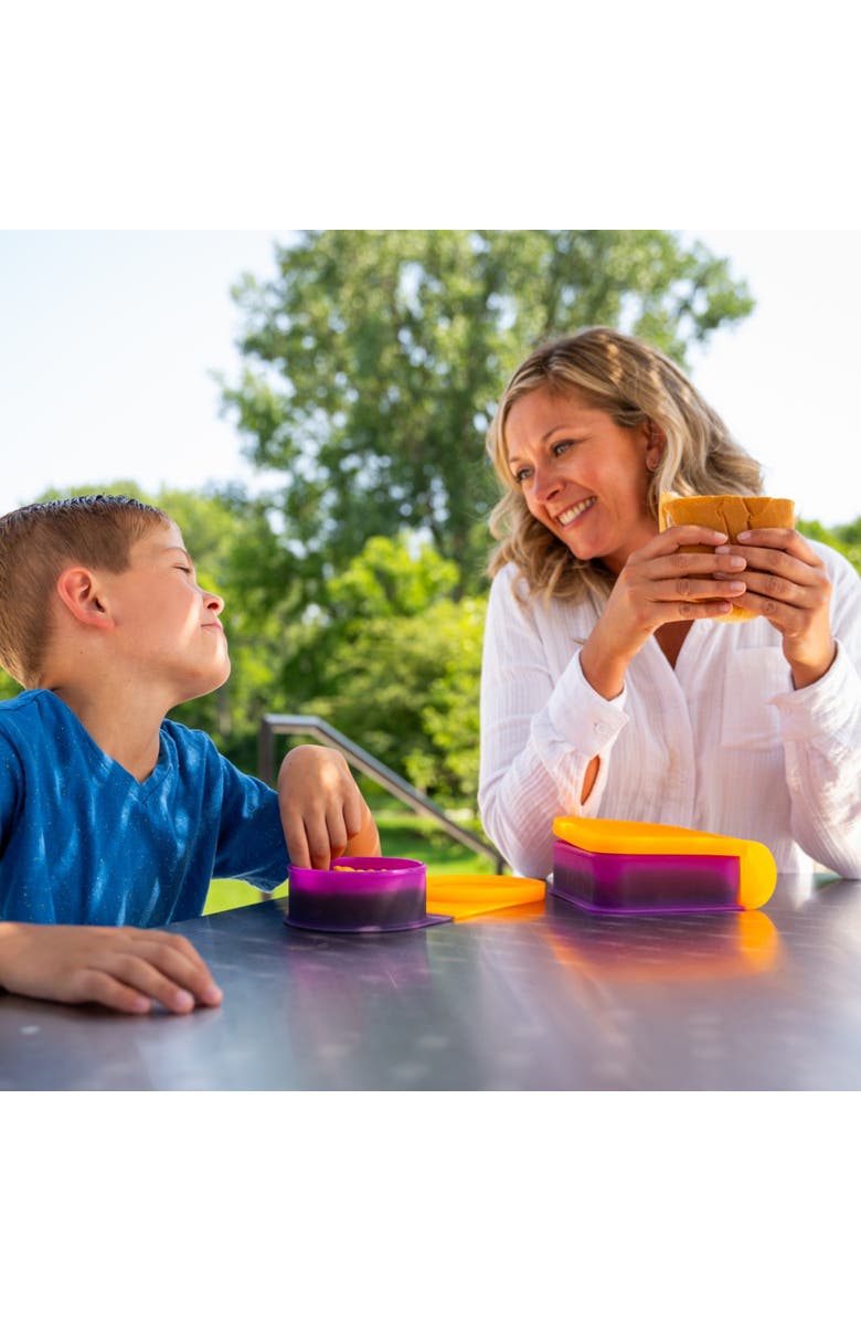Silipint Silicone Go Go Bowls Set Of 4 Sizes 10, 20, 30 Oz, Alternate, color, Orange
