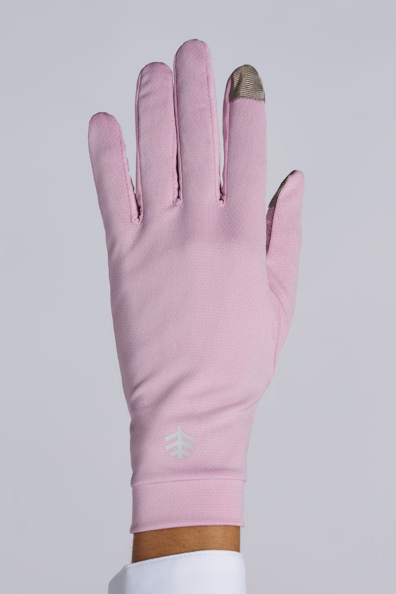Gannett Full Finger UV Sun Gloves, UPF 50+ Sun Protection, Alternate, color, Powder Pink