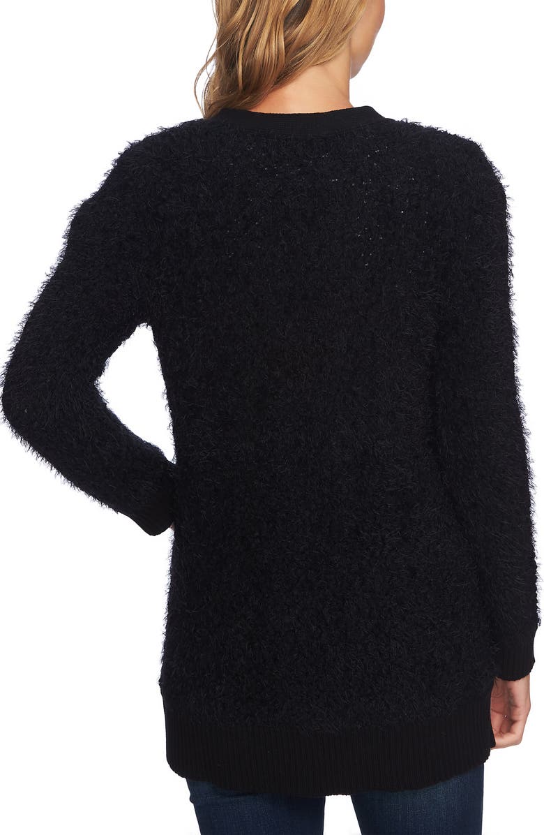 CeCe Popcorn Cardigan, Alternate, color, 