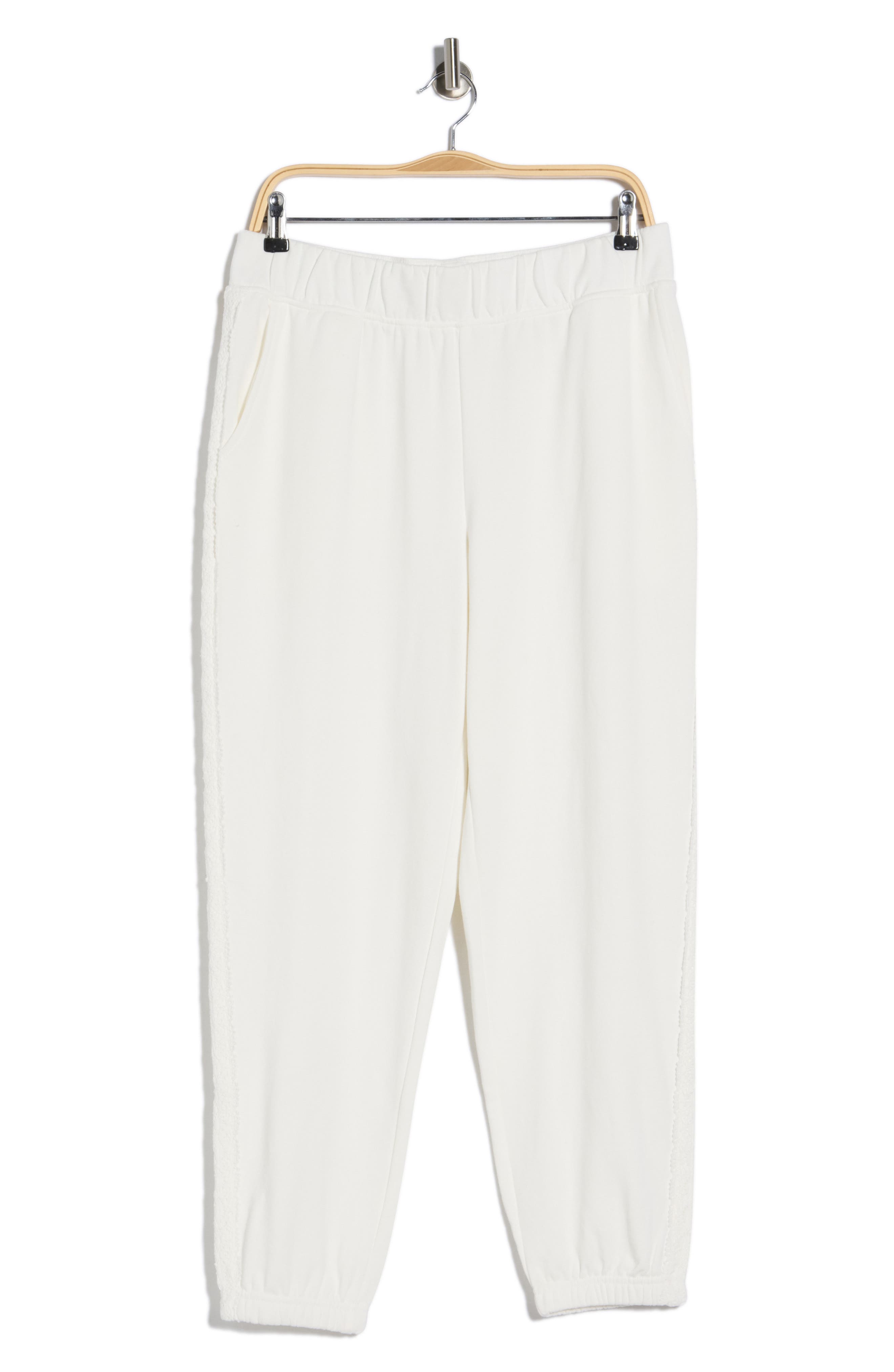 YOGALICIOUS Stone Wash Lace Trim Joggers