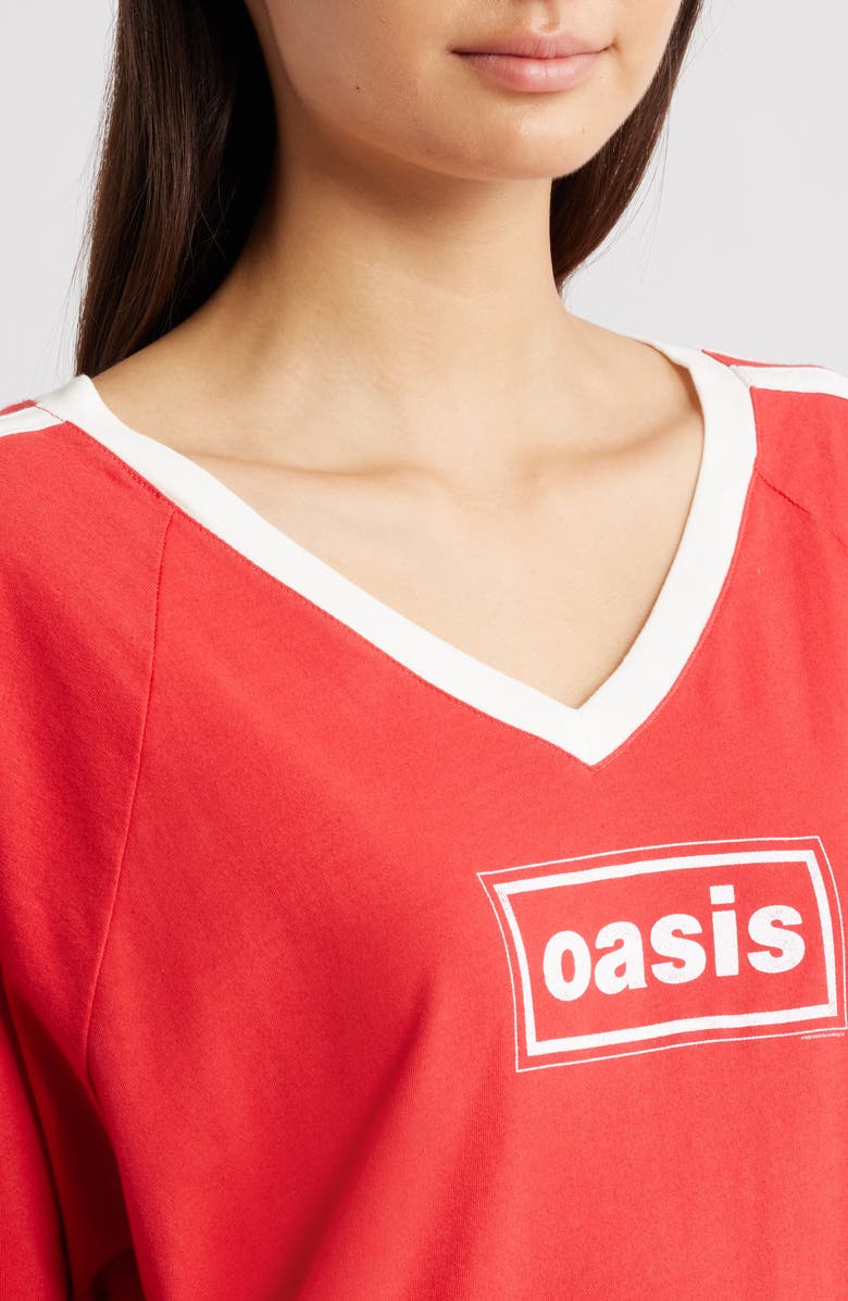 Daydreamer Oasis Long Sleeve Graphic T-Shirt, Alternate, color, Fire Red