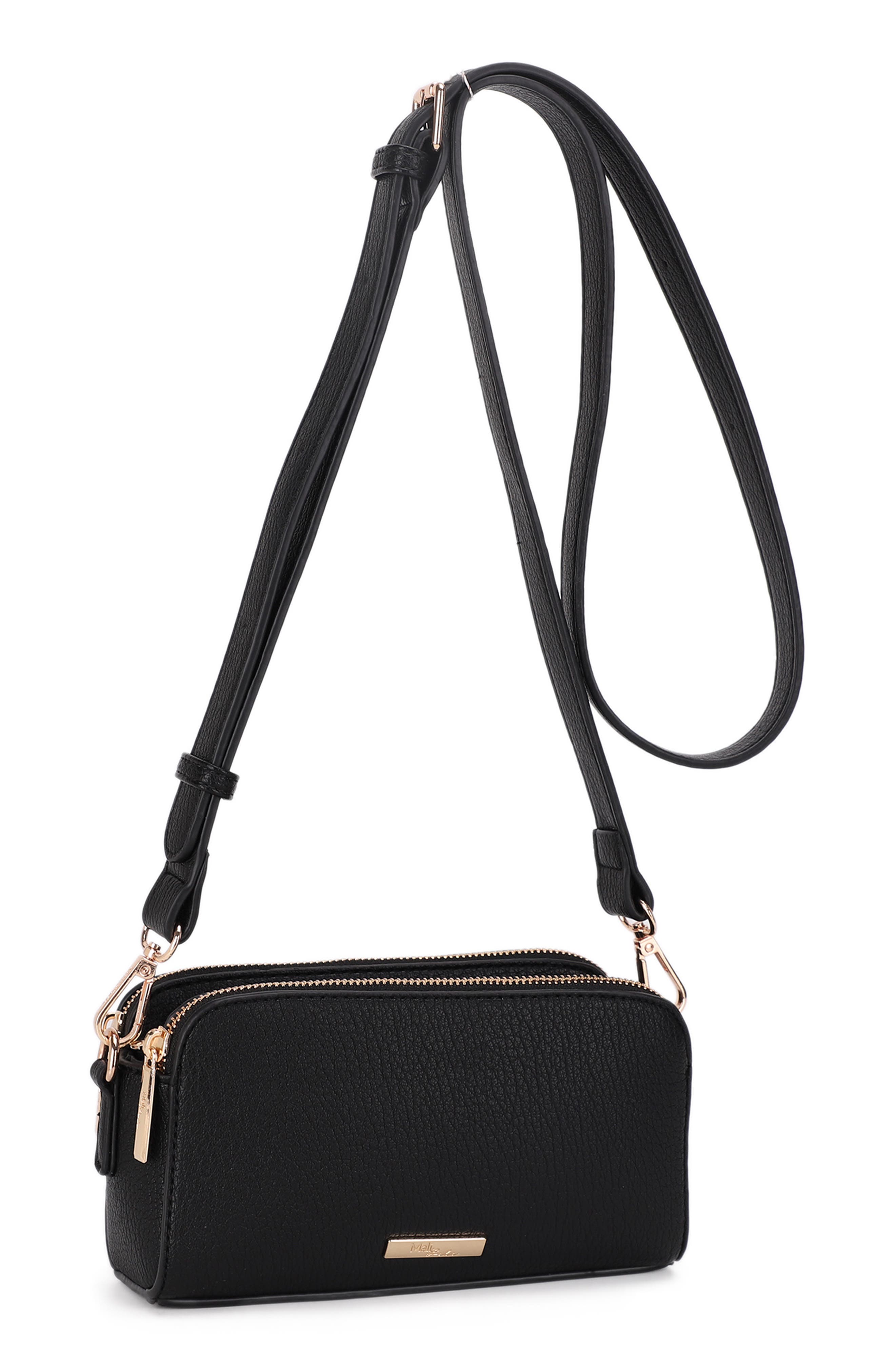 Clara Small Faux Leather Crossbody Bag