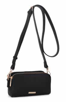 Clara Small Faux Leather Crossbody Bag