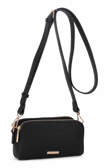 Clara Small Faux Leather Crossbody Bag