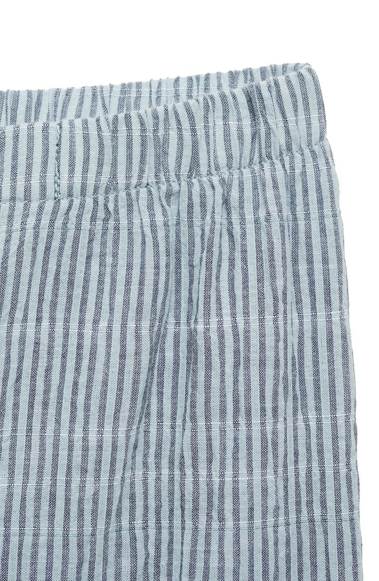 MANGO Stripe Stretch Cotton Pajama Pants, Alternate, color, Mint Green