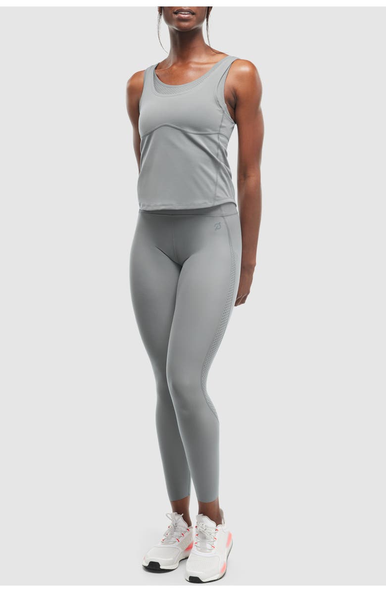 Peloton Cadent Laser Perforated Legging, Alternate, color, Sage Green