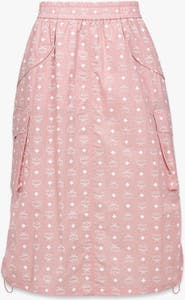 MCM Monogram Midi Skirt in Recycled Nylon