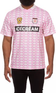 ICECREAM Frappe Short Sleeve Mesh V-Neck Jersey