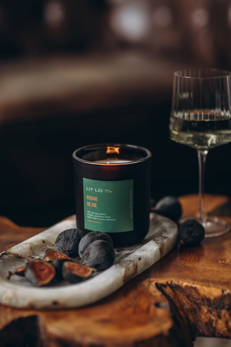 Boujie De Vie Candle, Alternate, color, Black