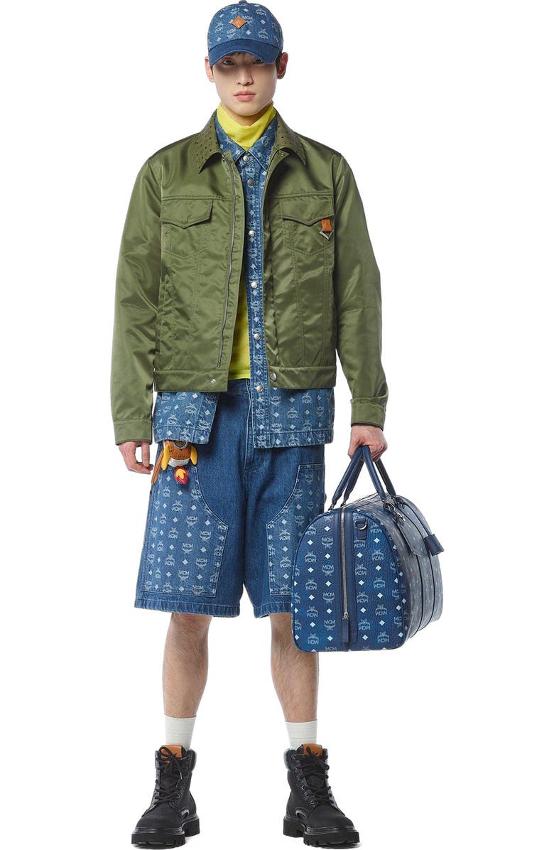 MCM Large Ottomar Weekender Bag in Visetos, Alternate, color,