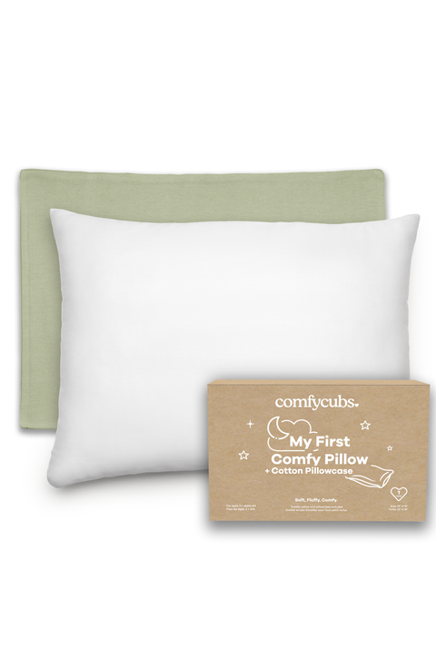 Toddler Pillows with Soft Cotton Pillow Case