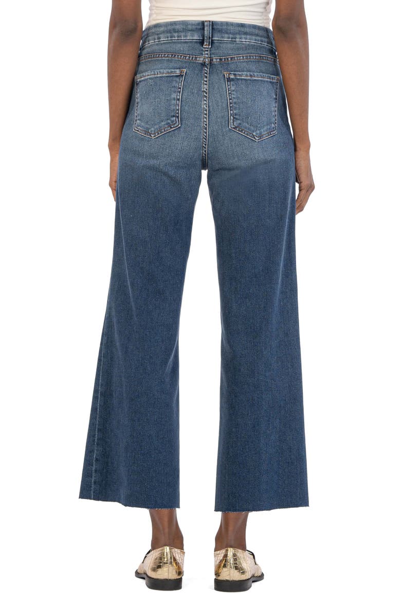 Meg Fab Ab Raw Hem Ankle Wide Leg Jeans, Alternate, color, DREAMER