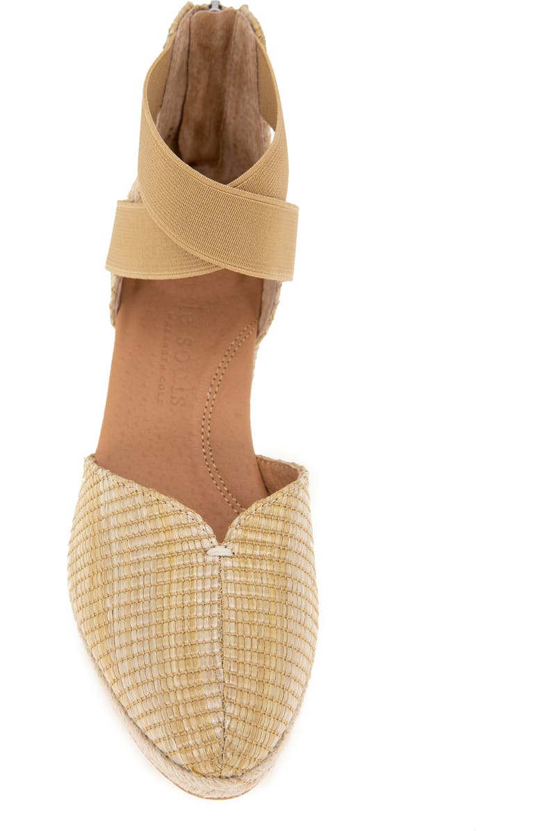 Gentle Souls Orya Espadrille Wedge Sandal, Alternate, color, Natural Raffia