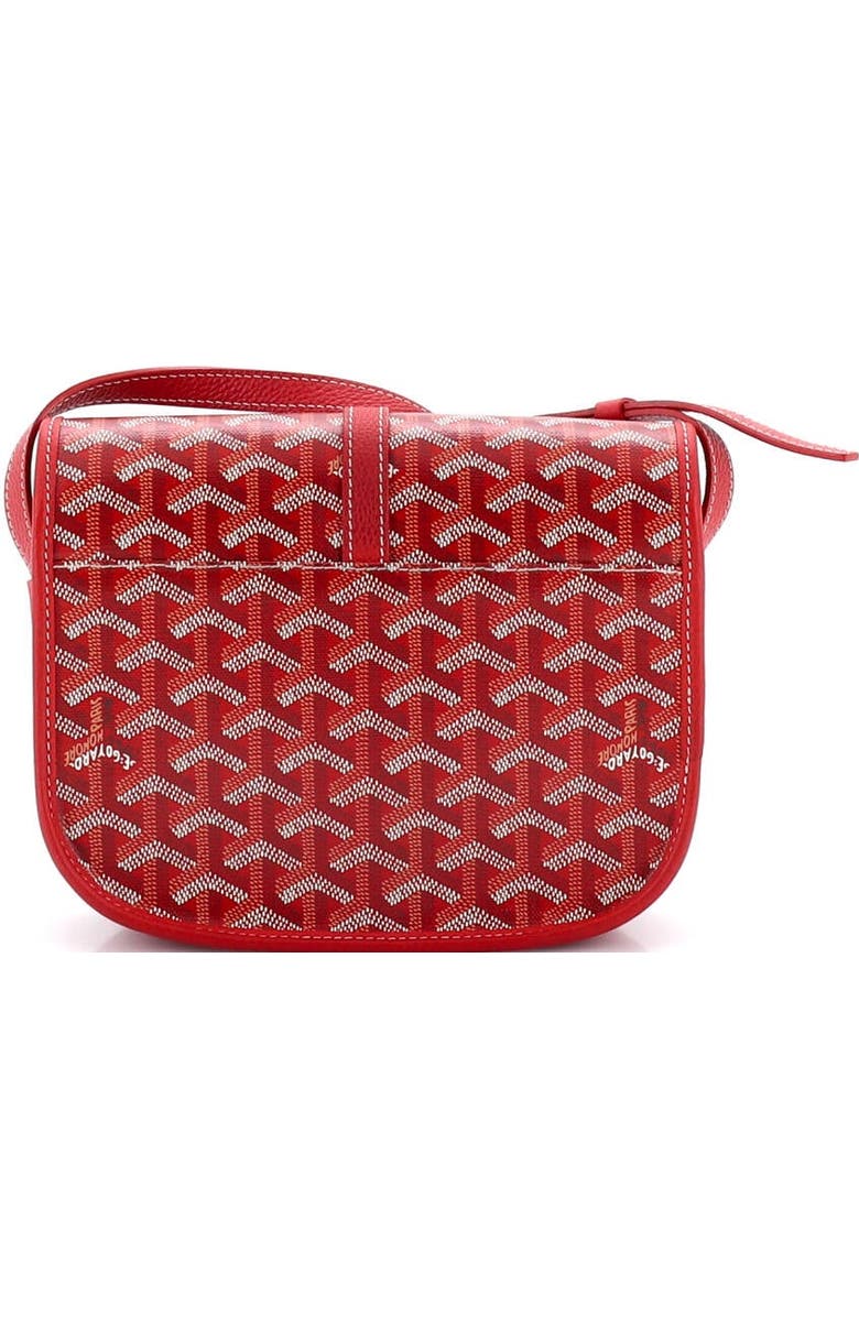 Pre-Owned Goyard Belvedere II Messenger Bag Coated Canvas PM, Alternate, color, Red