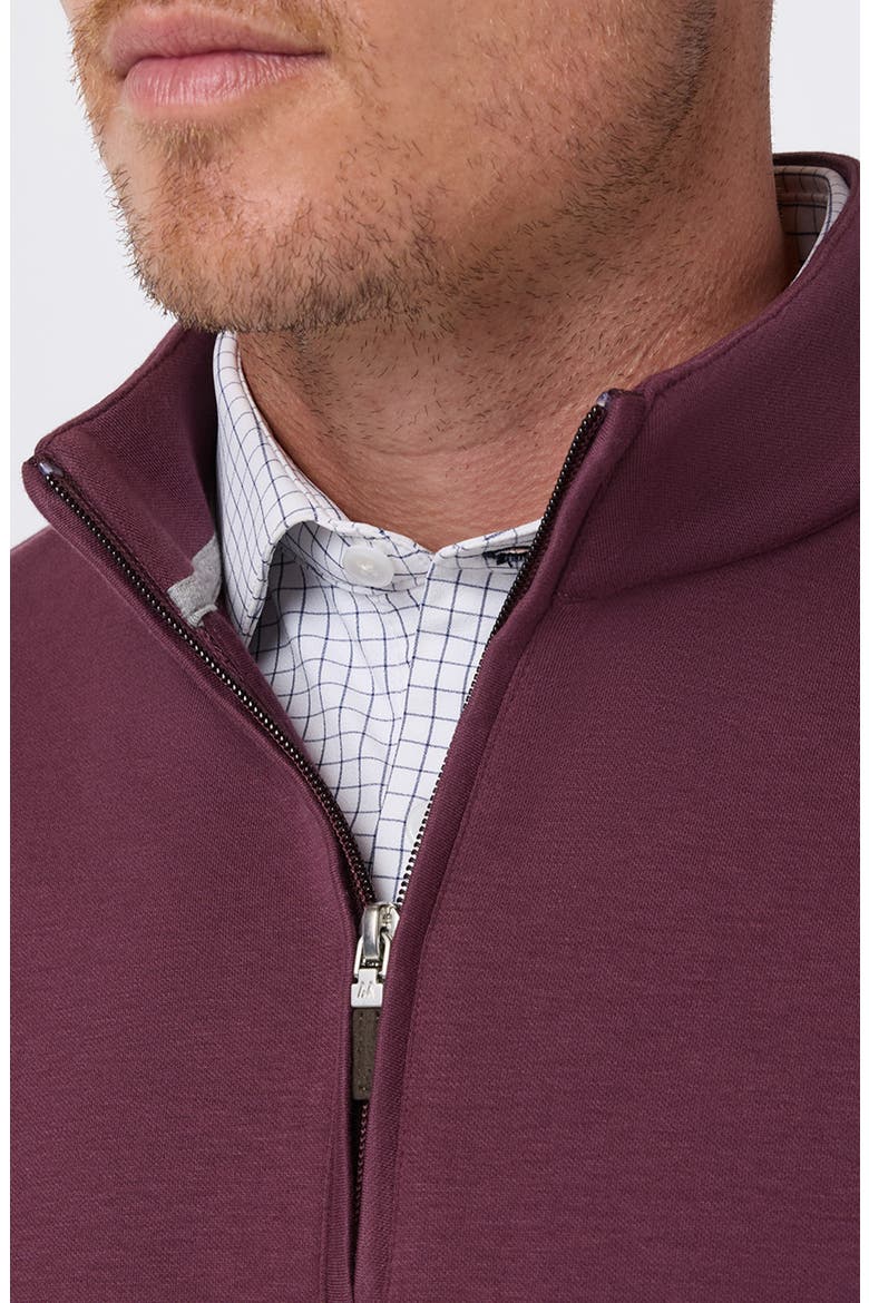 KPI Quarter Zip Sweater, Alternate, color, MERLOT