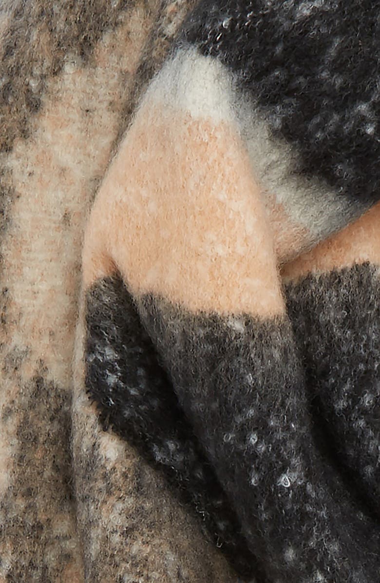 BP. Leopard Stripe Knit Scarf, Alternate, color,