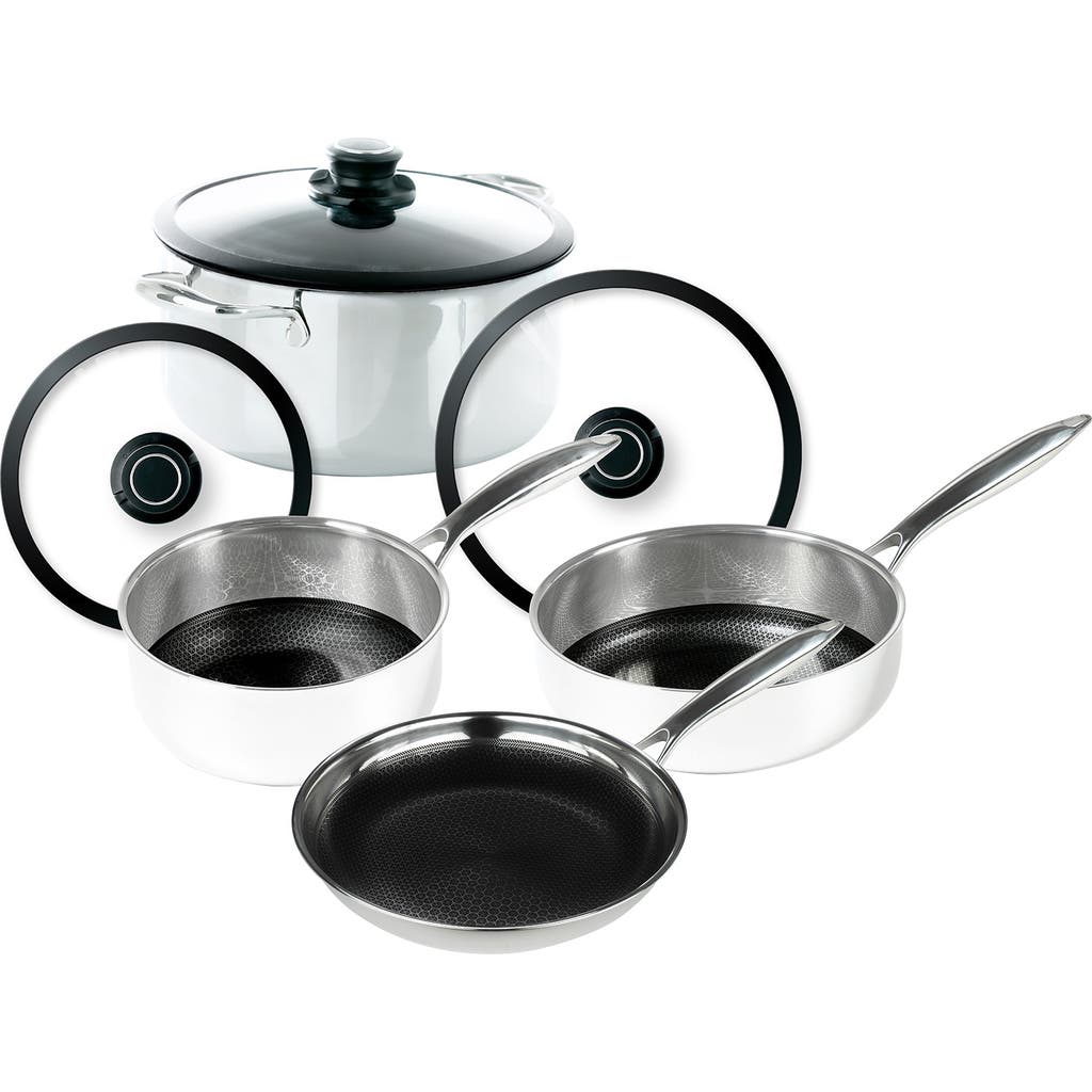 FRIELING Black Cube Hybrid Quick Release 7 Piece Cookware Set in Silver  product