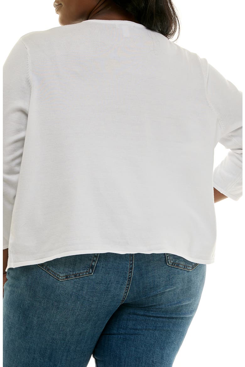 Scalloped Bolero, Alternate, color, WHITE