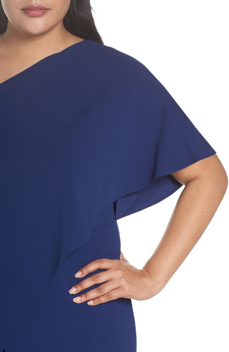 Adrianna Papell One-Shoulder Jumpsuit, Alternate, color,