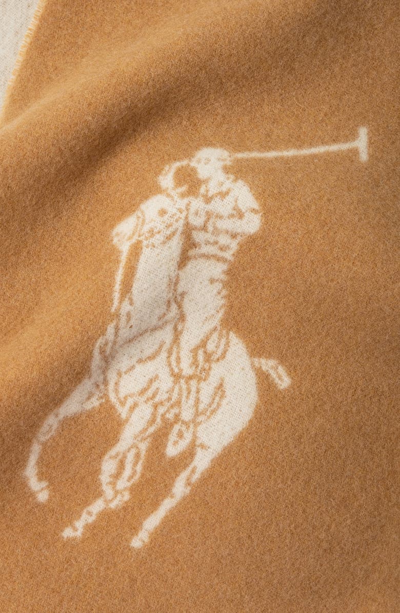 Polo Ralph Lauren Polo Player Scarf, Alternate, color, Camel/Cream