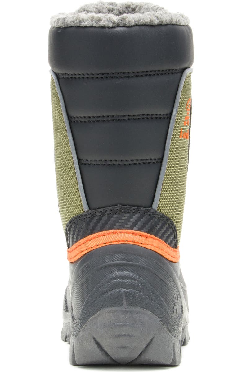 Kamik Kids' Luke 3 Fleece Lined Waterproof Snow Boot, Alternate, color, Olive