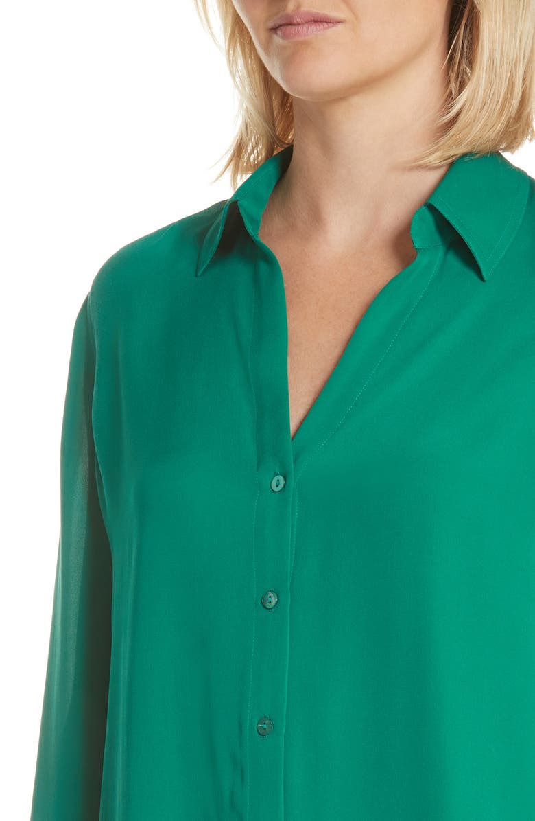 L'AGENCE Silk Shirt, Alternate, color, 