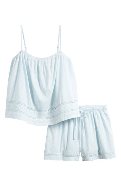 Peached Cotton Lawn Short Pajama Set