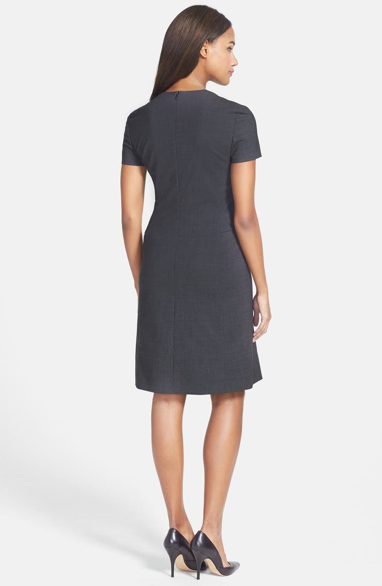 BOSS 'Dilina' Stretch Wool Suiting Sheath Dress, Alternate, color,