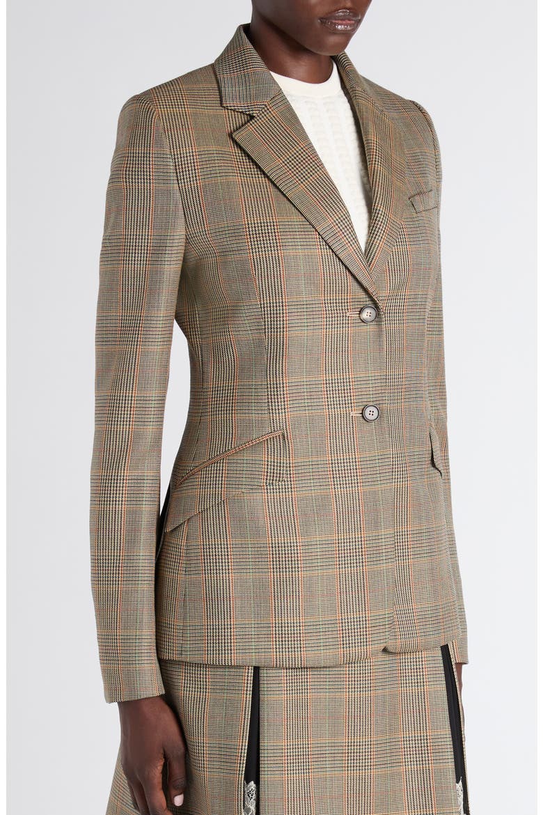 Country Glen Plaid Single Breasted Wool Blazer, Alternate, color, OFF WHITE MULTI