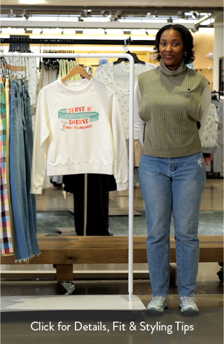Serve 'n' Swerve Graphic Cotton Sweatshirt, sales video thumbnail