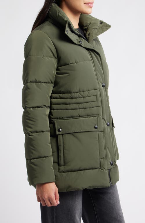 Sam Edelman Parka With Removable Hood In Green