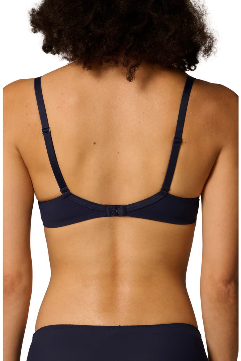 Saga Sheer Underwire Plunge Bra, Alternate, color, SAPHIRE
