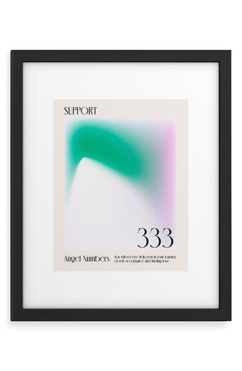 'Angel Numbers' by Mambo Art Studio Framed Wall Art