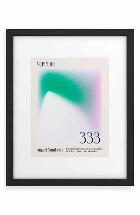 'Angel Numbers' by Mambo Art Studio Framed Wall Art