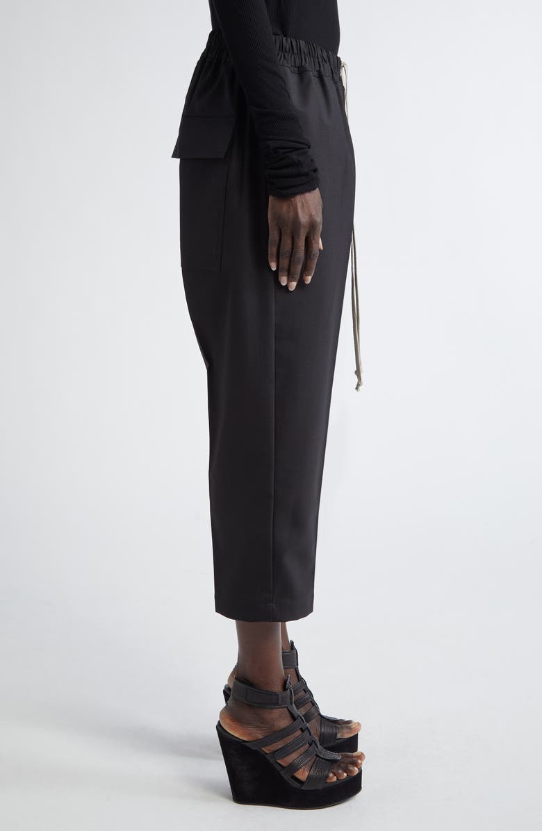 Rick Owens Hollywood Astaires Crop Drawstring Pants, Alternate, color, 