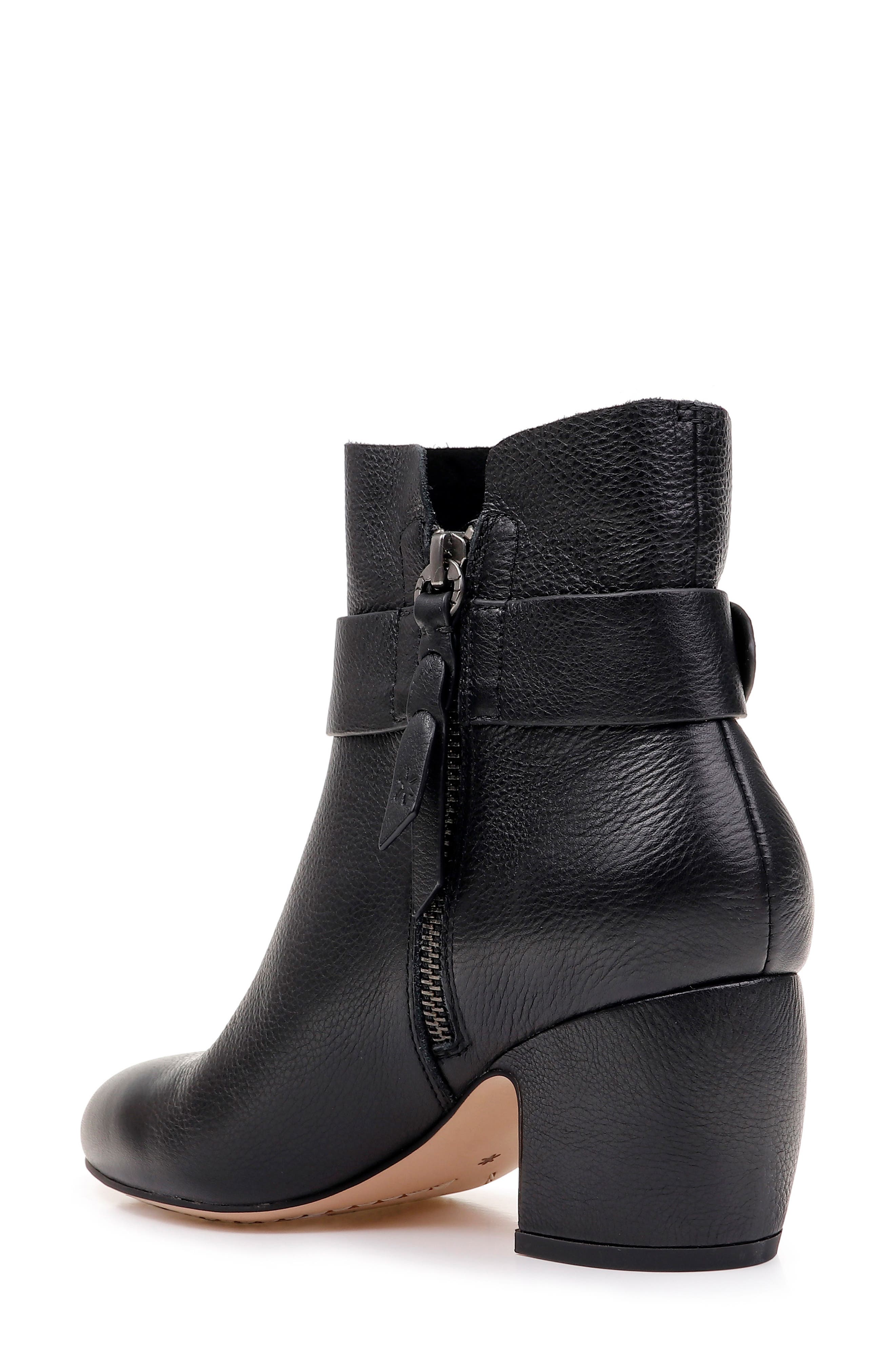 Harlee Bootie, Alternate, color, BLACK LEATHER